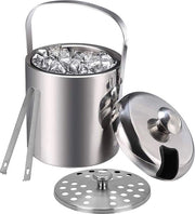 Igloo isolata con manico a viti, coperchio, 13 l, doppio strato in acciaio inossidabile, sigillanti per ghiaccio, raffreddatore per bottiglie di champagne, bar, compleanni, feste, pic nic