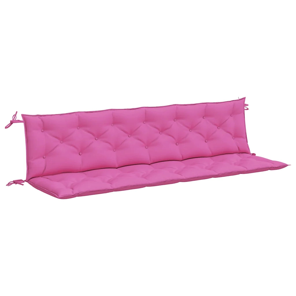 Cuscini per Panca da Giardino 2 pz Rosa 200x50x7 cm in Tessuto 361752