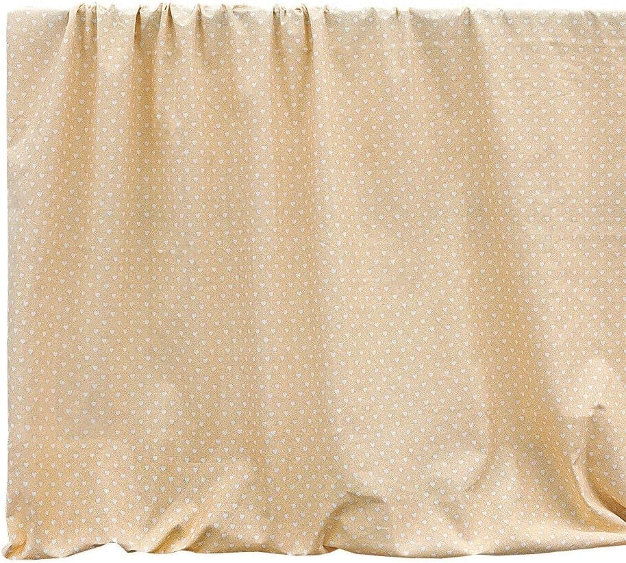 Telo Arredo Copritutto 270x280 cm Letto Poltrona Copridivano Cotone Cuoricini Pois Salmone
