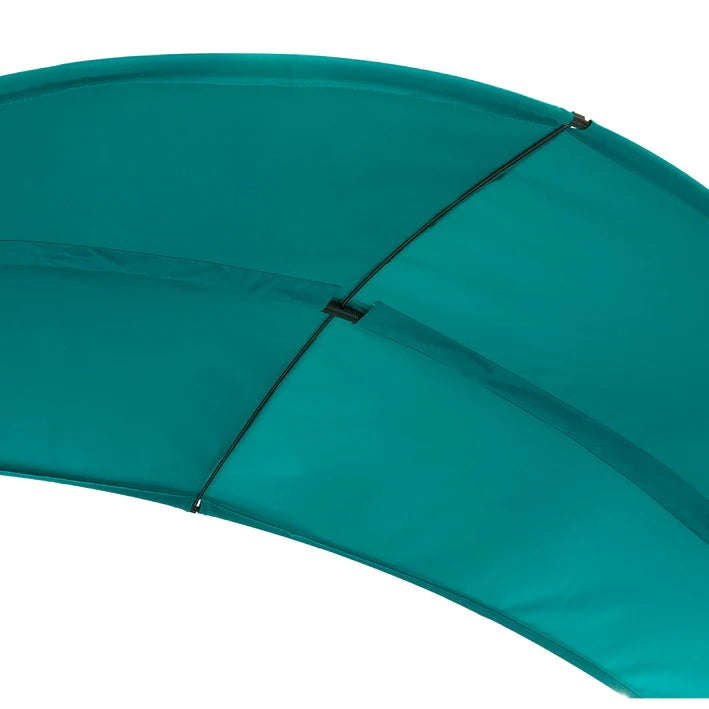 Amaca con Supporto e tettuccio da Giardino L92*P214*A72cm, Portata Fino a 150 kg con Cinturini anticaduta OGS51-TB (Blu)