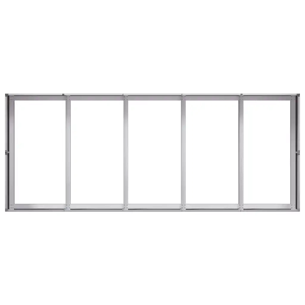 Fioriera 200x80x40 cm in Acciaio Zincato 860757