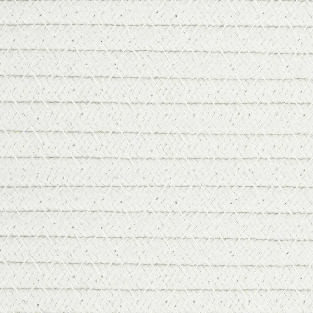 Cestino Portaoggetti Nero e Bianco Ø49x65 cm in Cotone 358495