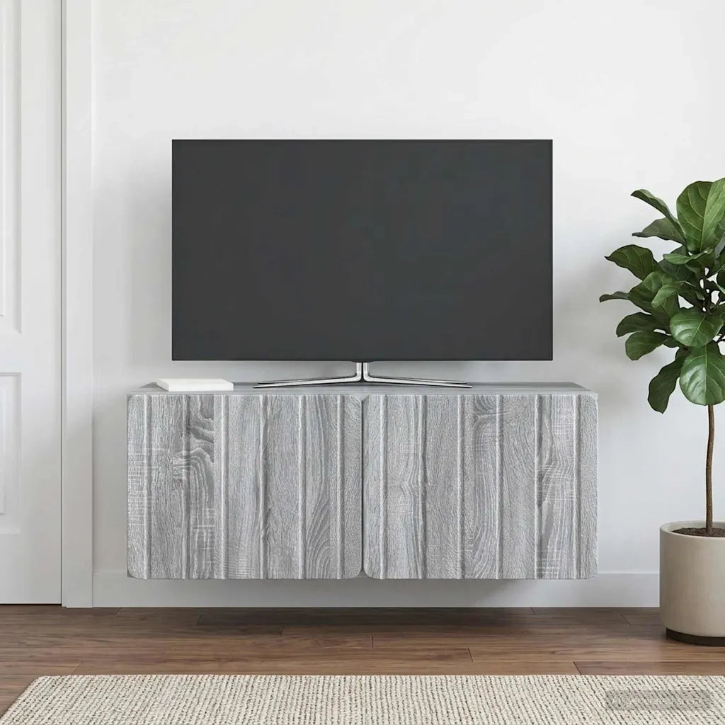 Mobile Porta TV da Muro Grigio Sonoma 78,5 x 31 x 30 cm 898381