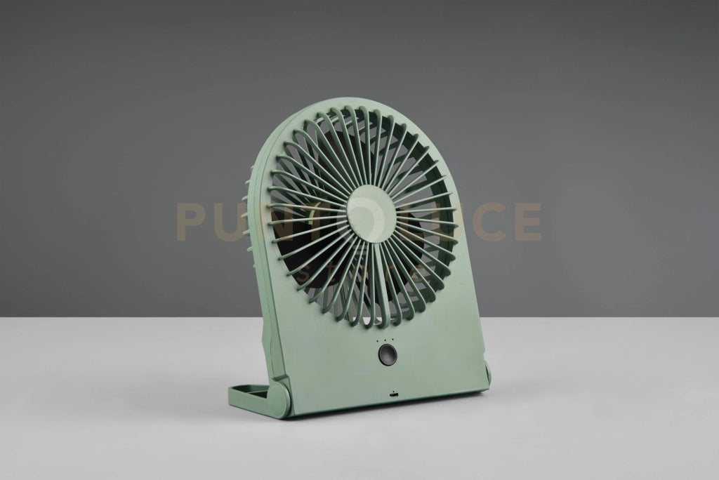 BREEZY VENTILATORE DA APPOGGIO VERDE 3 VELOCITA' RICARICABILE H. 23CM
