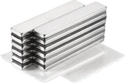 12 pacchi di magneti forti, magneti extra forti, magneti rettangolari per lavagne magnetiche, uffici, lavagne magnetiche, armadi cucina, attrezzi per hobby (50 x 10 x 3 mm)