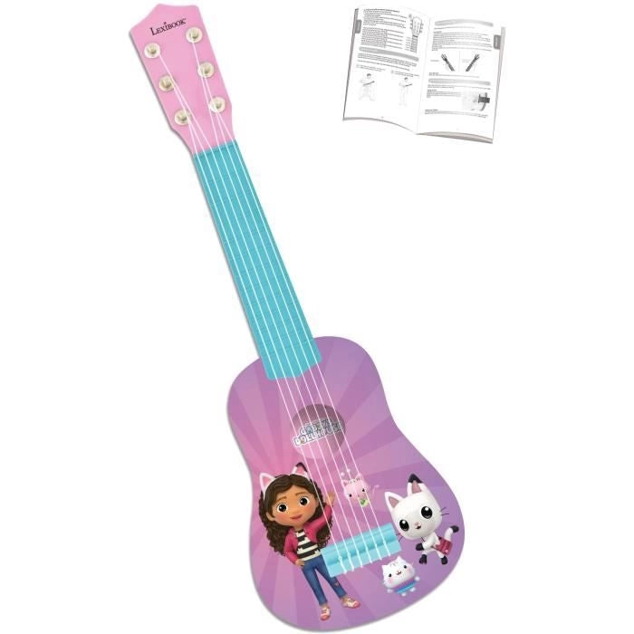 Lexibook - La mia prima chitarra Gabby e la casa magica - 53 cm - Guida didattica inclusa