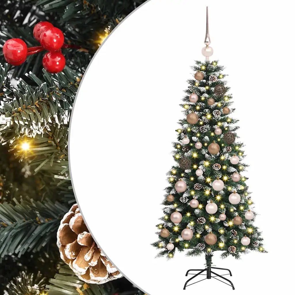 Albero di Natale artificiale con 150 LED Verde 120 cm