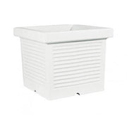 VASO QUADRATO MILLERIGHE DA 50CM IN RESINA Colore: Bianco