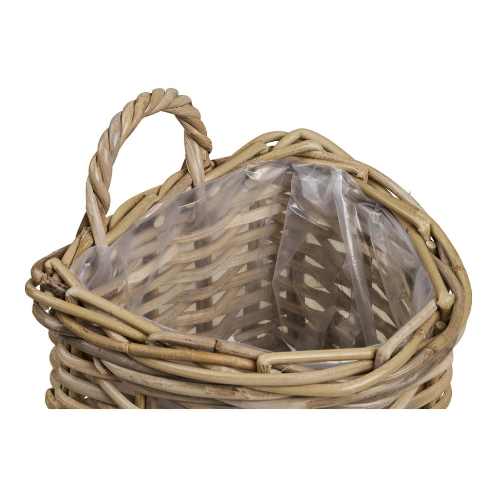 Cesto Portaoggetti Keli, Marrone, Rattan, 23x37x27 cm