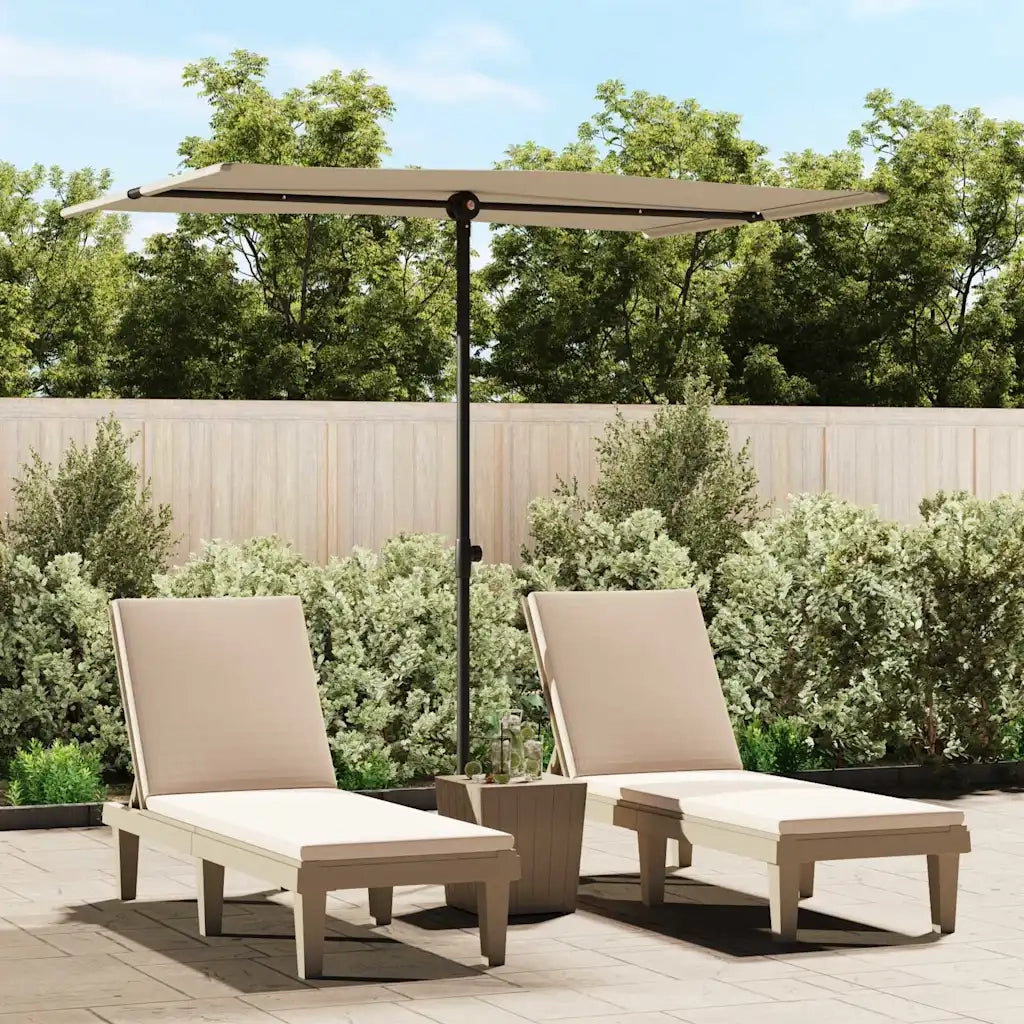 Ombrellone da Giardino-Ombrello da Balcone con Palo in Alluminio 2x1,5 m Talpa