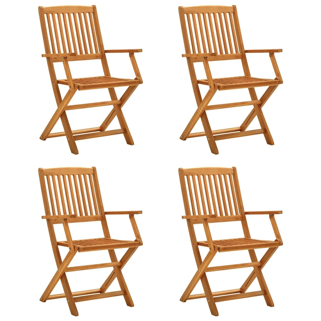 Set da Pranzo per Giardino 5 pz in Legno Massello di Acacia 3203352