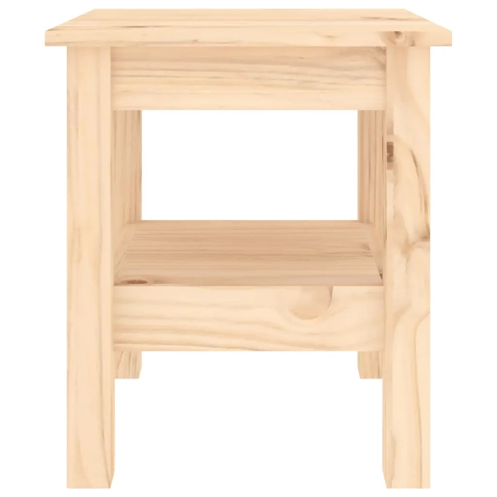 Tavolino da Salotto 35x35x40 cm Legno Massello di Pino 814259
