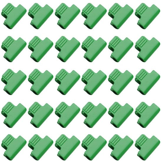 Clip per piante in plastica PP, 30 pezzi, con funzione di fissaggio e antiscivolo per giardino.