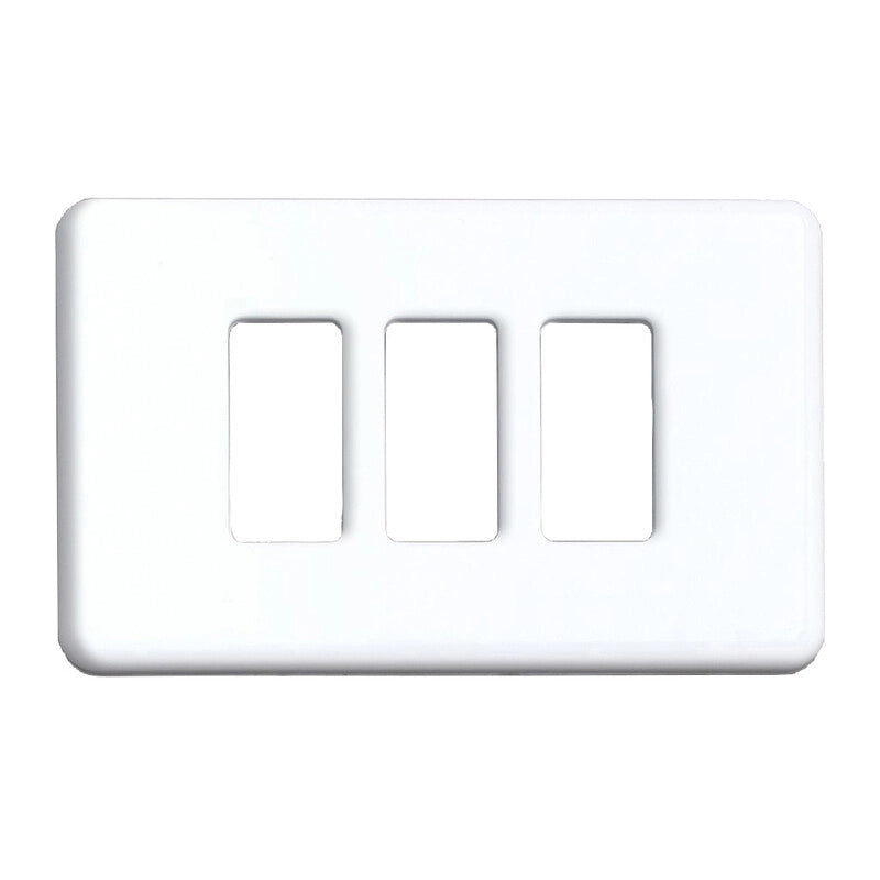 BL COPRINTERRUTTORE PLASTICA 3P BIANCO 2 PZ*