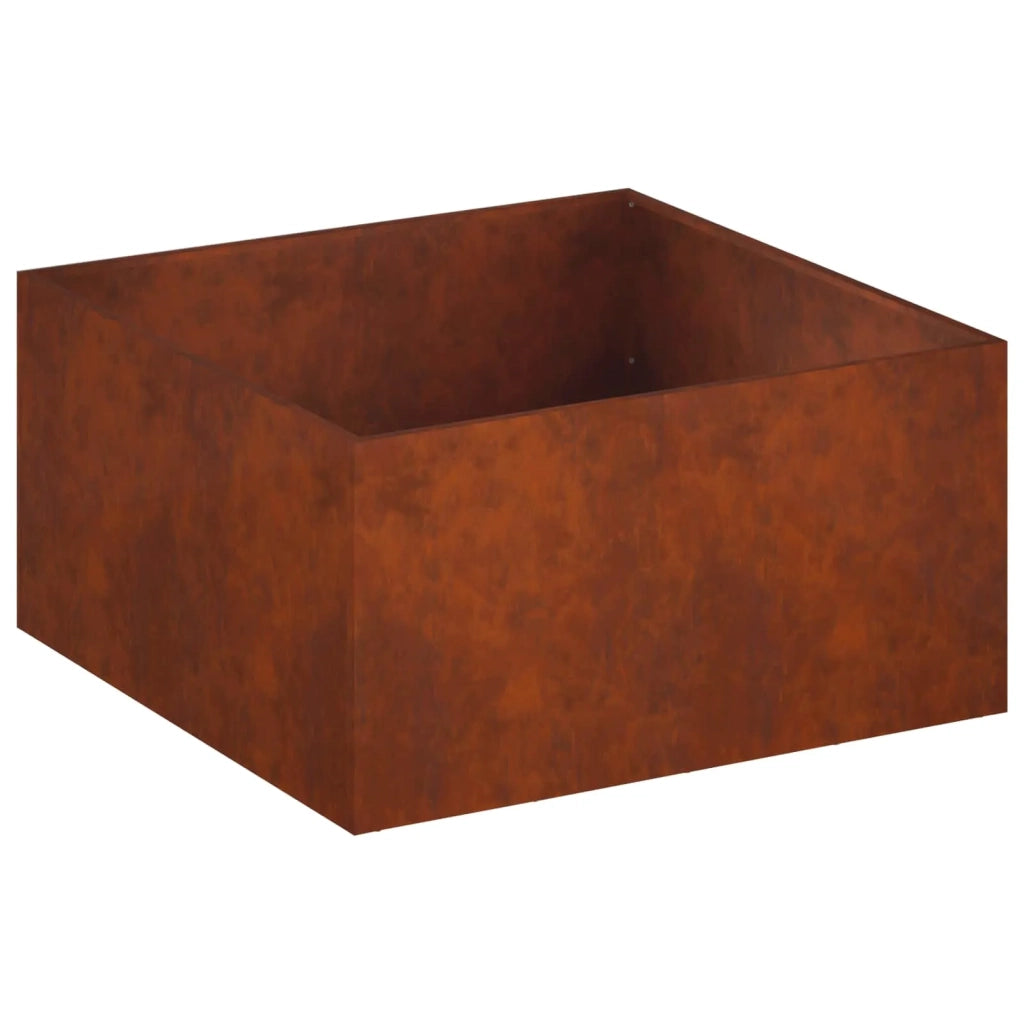 Vaso da giardino Ruggine 100 x 100 x 40 cm Acciaio Corten 8005132