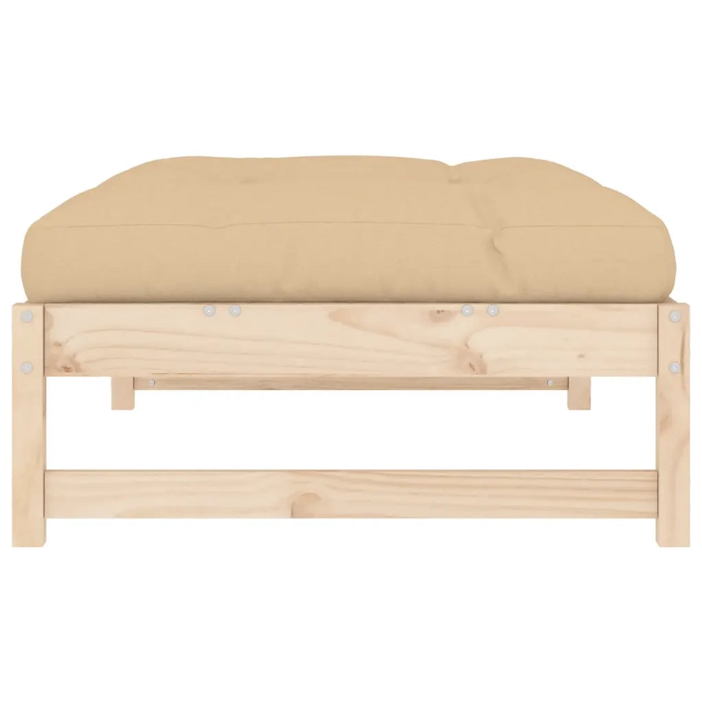 Poggiapiedi da Giardino 120x80 cm in Legno Massello di Pino 825737
