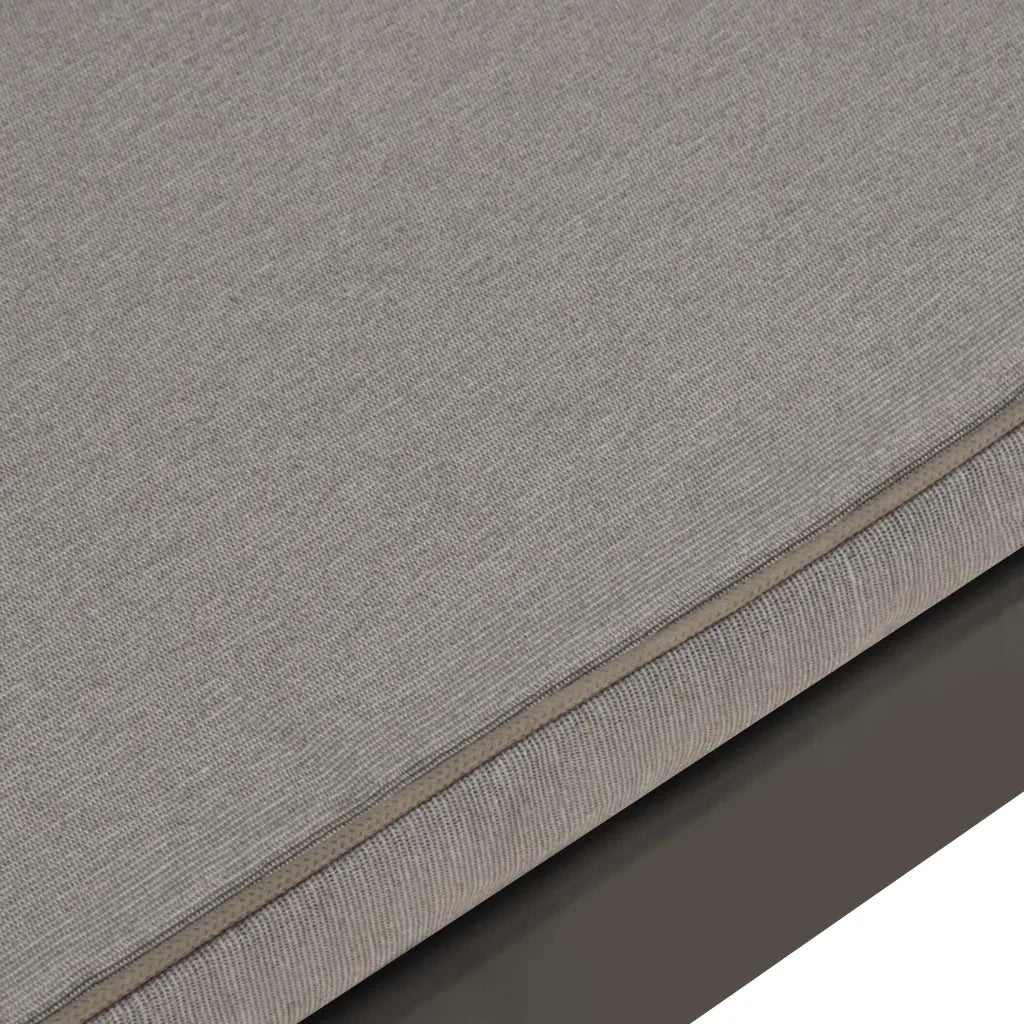 Panchine da Giardino | Panca da Giardino con Cuscini 2 pz in Plastica Grigio