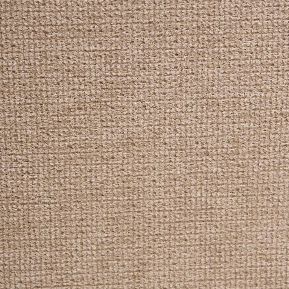 Poltrona in tessuto beige con struttura in legno, stile Mid-Century Modern