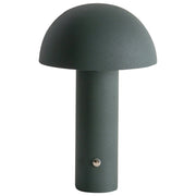 Lampada da tavolo verde scuro a LED senza fili in ferro per interni e per esterni Fungo moderno