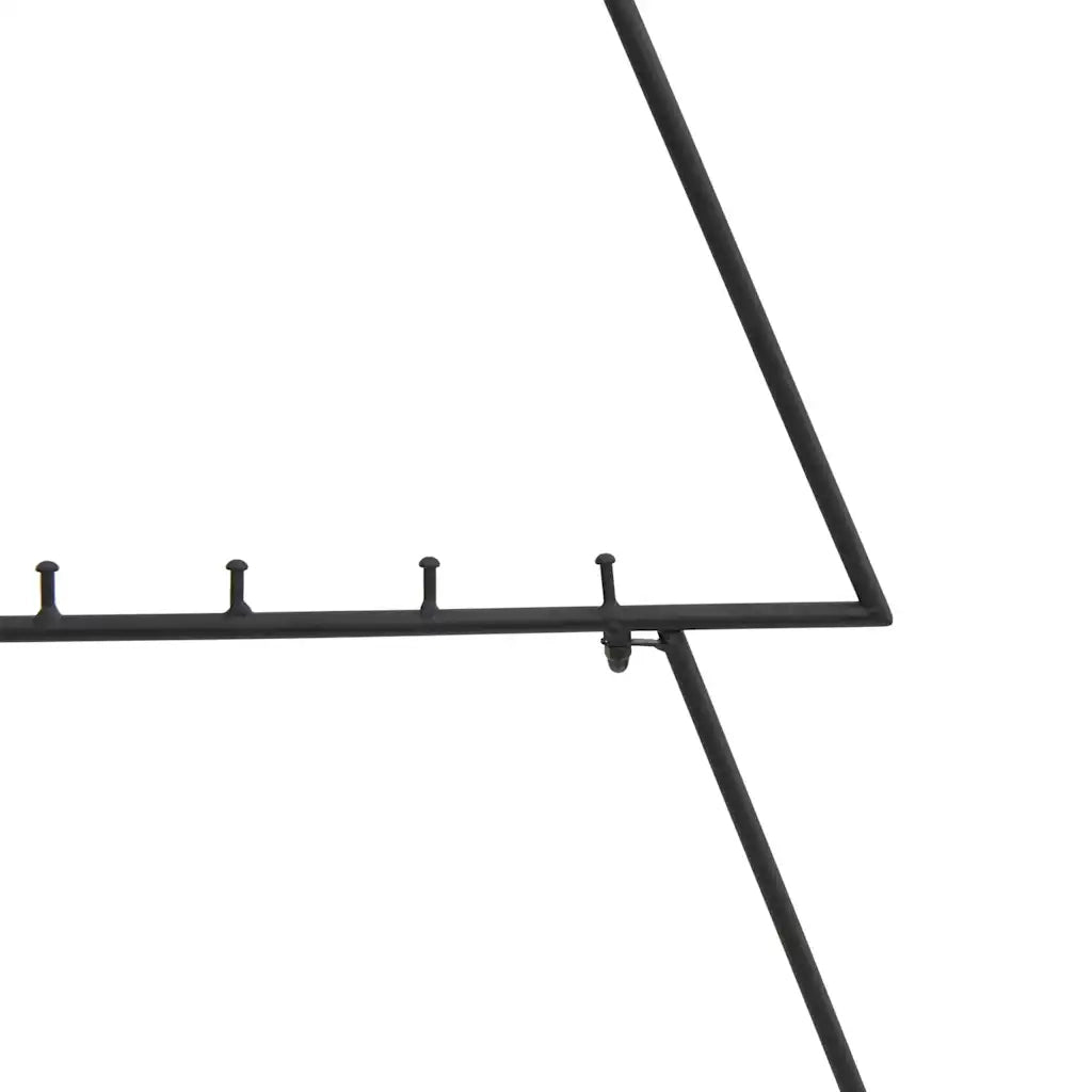 Albero di Natale Decorativo in Metallo Nero 125 cm 359593