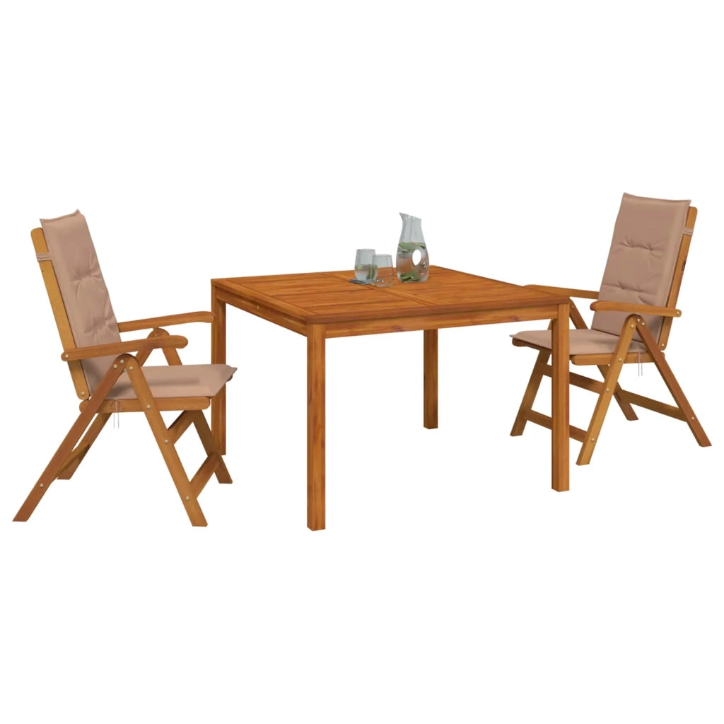 Set da pranzo da giardino 3 pezzi 3 pz Naturale 3434611