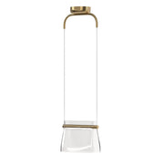 Maytoni Lampadario Sospensione Moderna Cabaret 1 luce LED integrato ottone metallo vetro