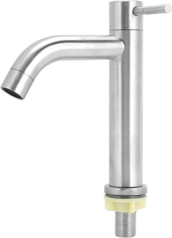 Fonte a getto - Rubinetto in acciaio inossidabile G1/2 Flessibile all'aperto Rubinetto a getto unico per acqua fredda per uso domestico in cucina