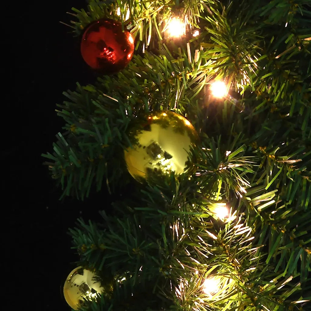 Ghirlanda di Natale Decorata con Palline e Luci a LED 5 m CFW9375658