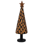 Albero di Natale | Decorazioni natalizie Marrone 149 cm Legno massello di teak