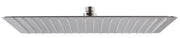 Soffione Doccia Quadrato Ultraslim 40x40 cm in Acciaio Inox Satinato Nilo