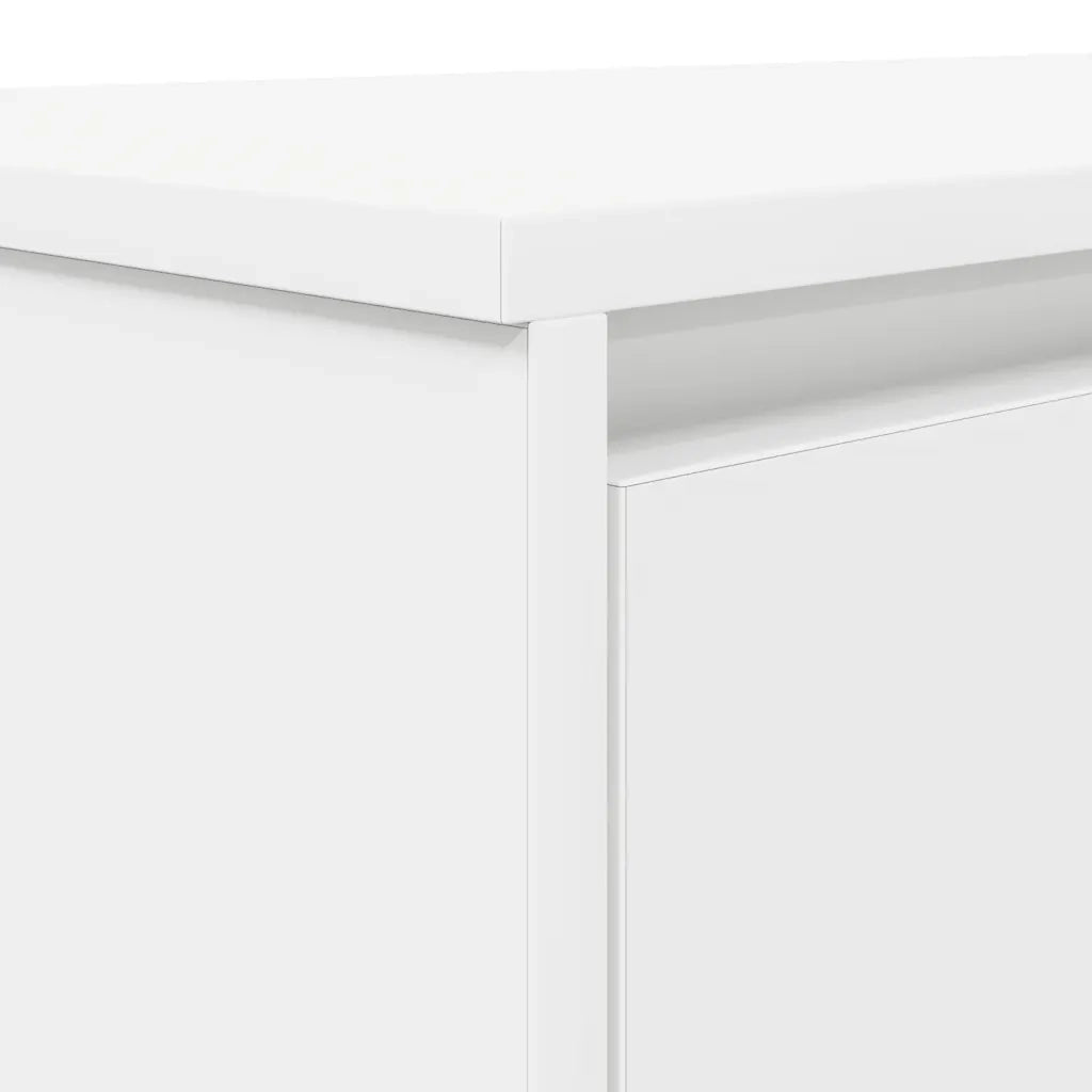 Scrivania Bianca 120x42x76 cm in Legno Multistrato 861814
