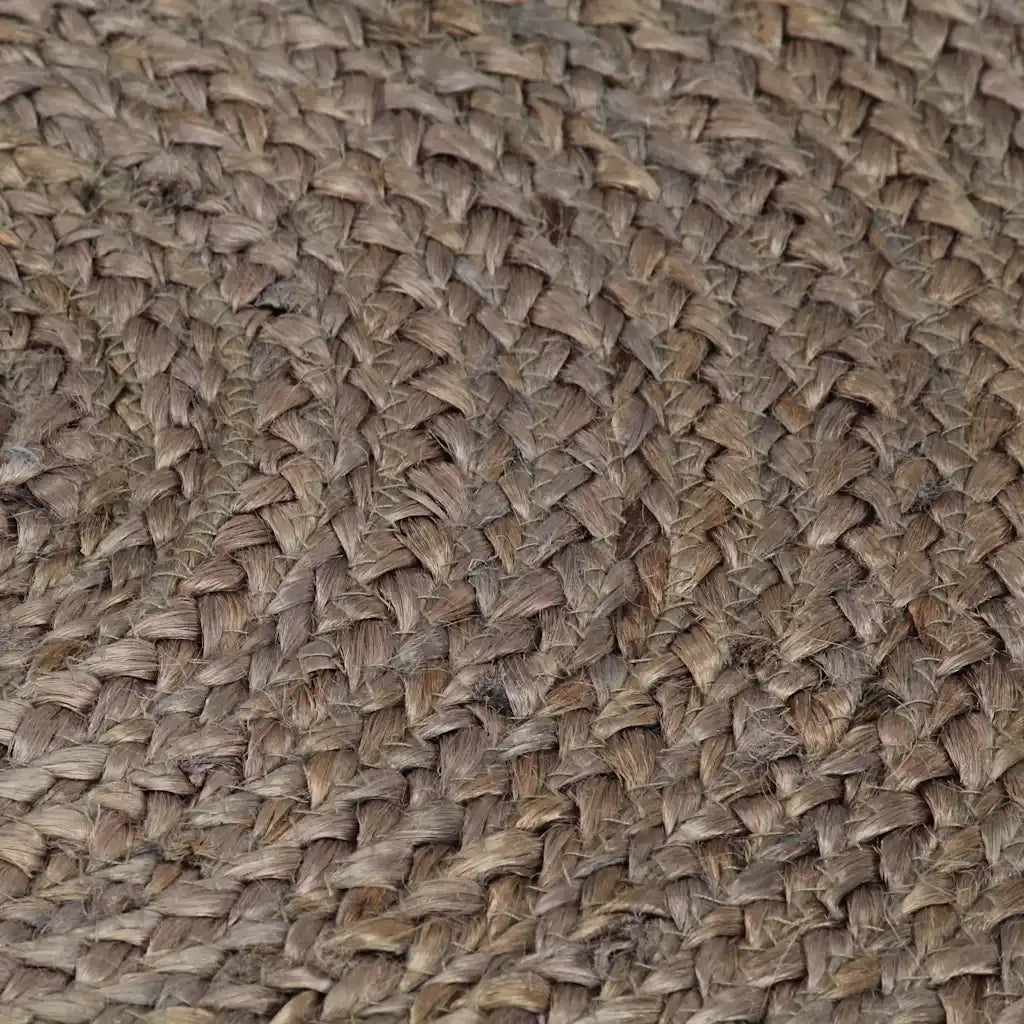 Tappeto Lavorato a Mano in Juta Rotondo 180 cm Grigio 343593