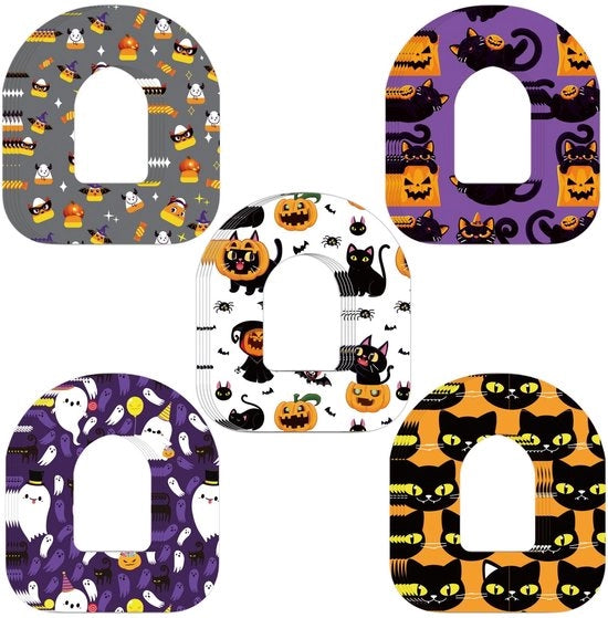 Sensorhoezen acqua resistenti in stoffa non tessuta - 25 pezzi - Dimensioni 10x8,4 cm - Disegni pratica per Halloween