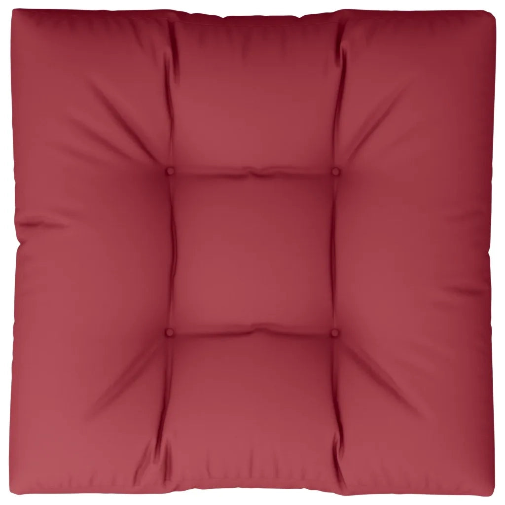 vidaXL Cuscino per Pallet Rosso Vino 70x70x12 cm in Tessuto