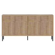 Credenza in legno "Evolet" - 150 x 36 x 75 cm - Beige