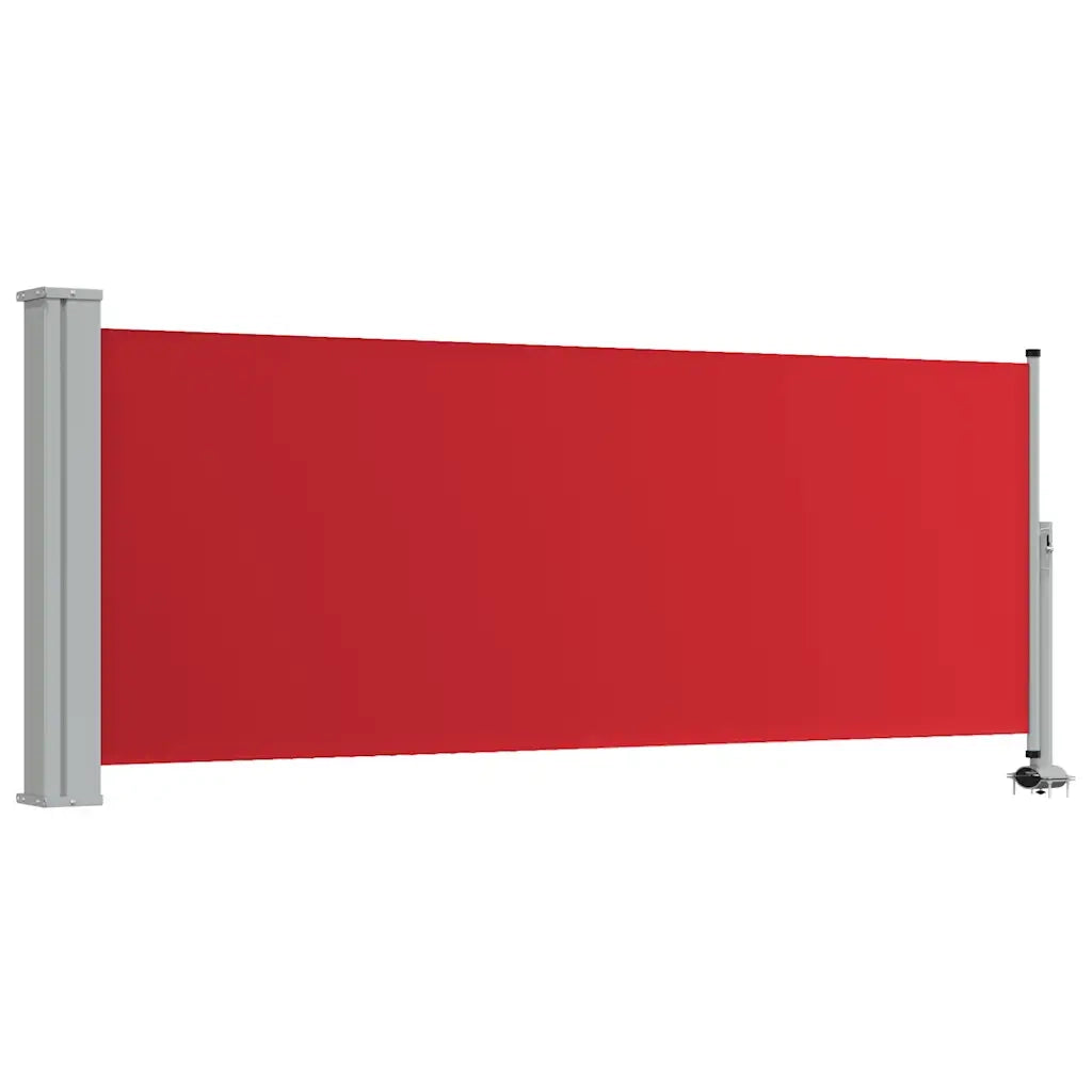 Tenda Laterale Retrattile per Patio 100x300 cm Rossa 48342