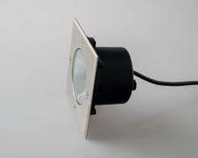 FARO A INCASSO CALPESTABILE LED WALK ACCIAIO QUADRATO 12W 1400LM 3000K IP67 14X14X9,15CM