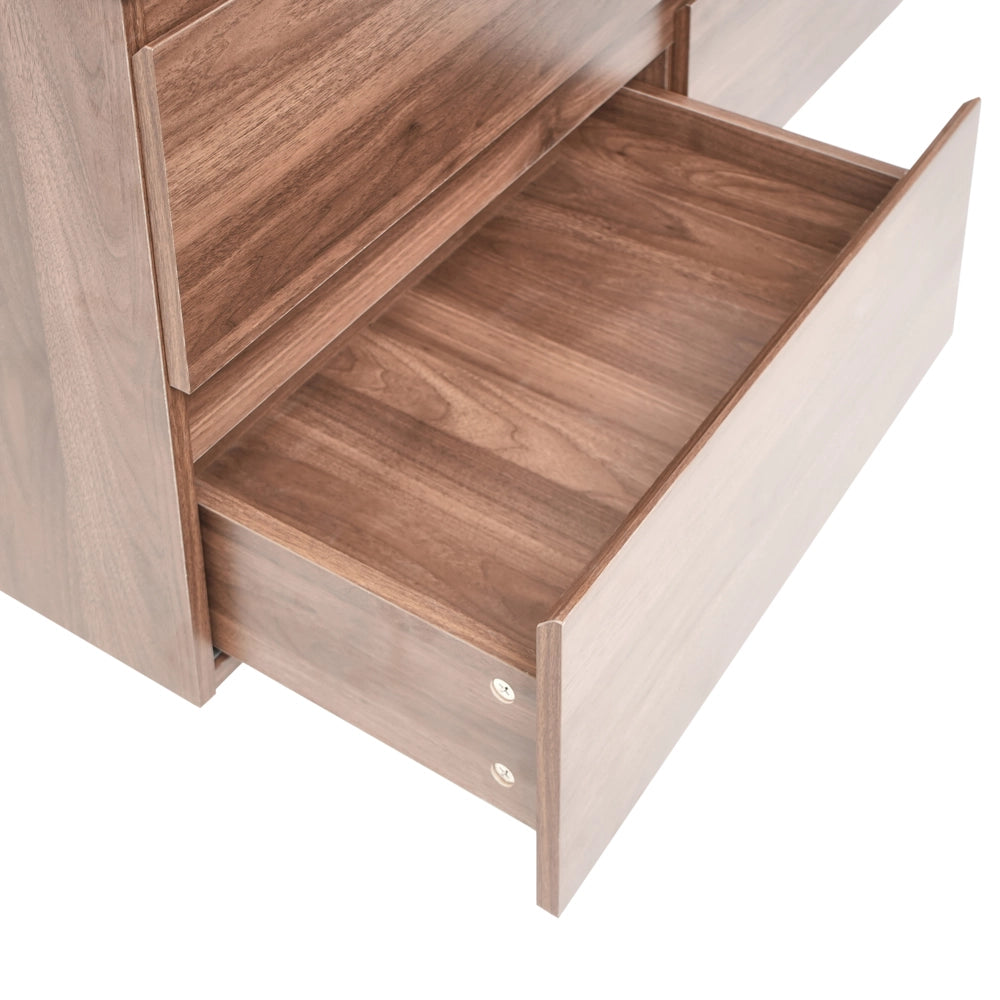 Mobiletto pensile con lavabo in legno MDF 2 cassetti 120 x 46 cm marrone scuro stile moderno