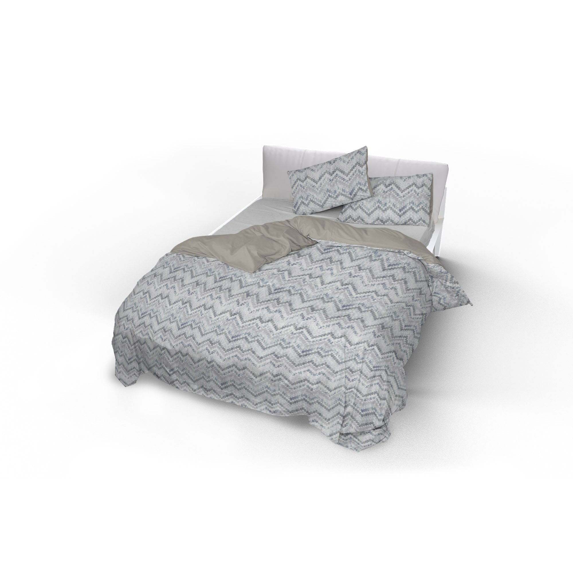 Copripiumino 1 Piazza e Mezzo con Federe Stampato Jakarta