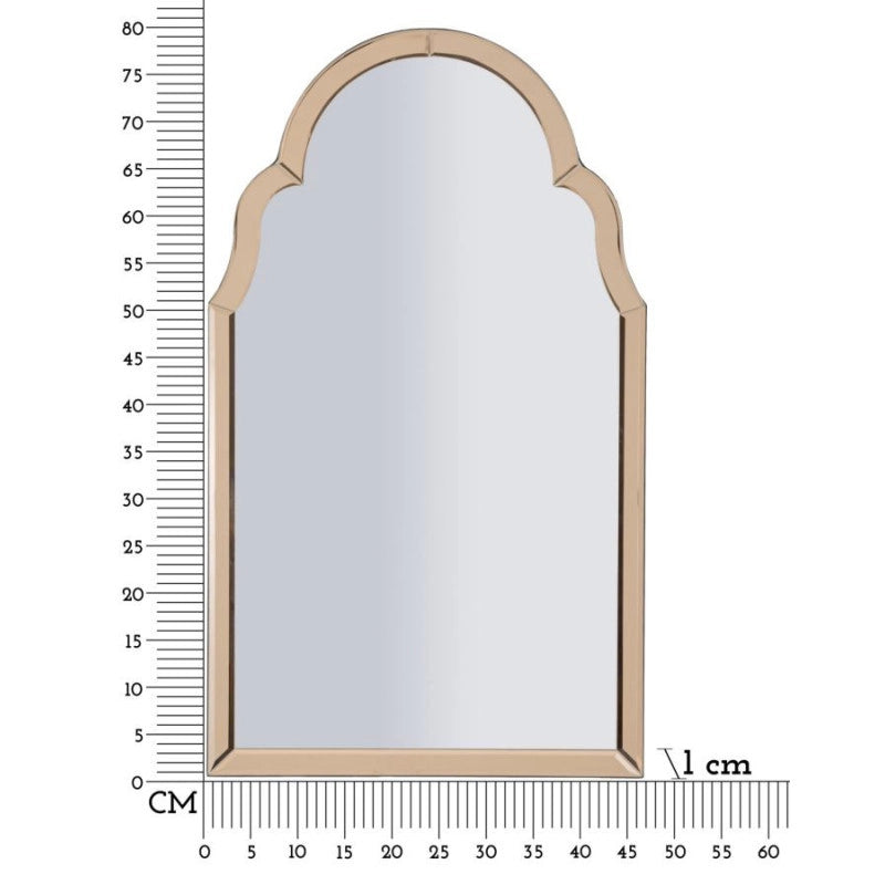Specchio Da Muro Tangeri Rosa cm 47x1x80 (misura Specchio cm 41x74)