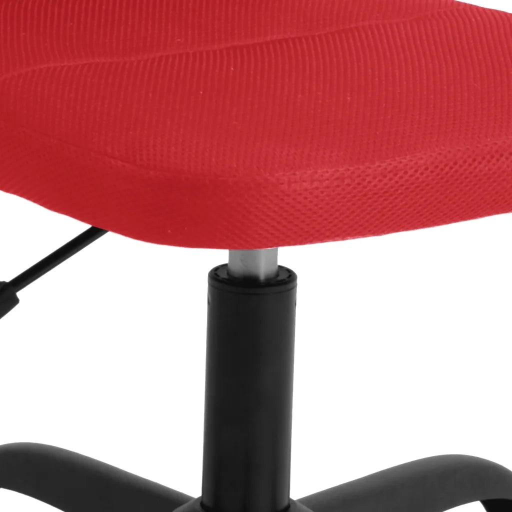 vidaXL Sedia da Ufficio Altezza Regolabile Rosso Vino Tessuto a Rete