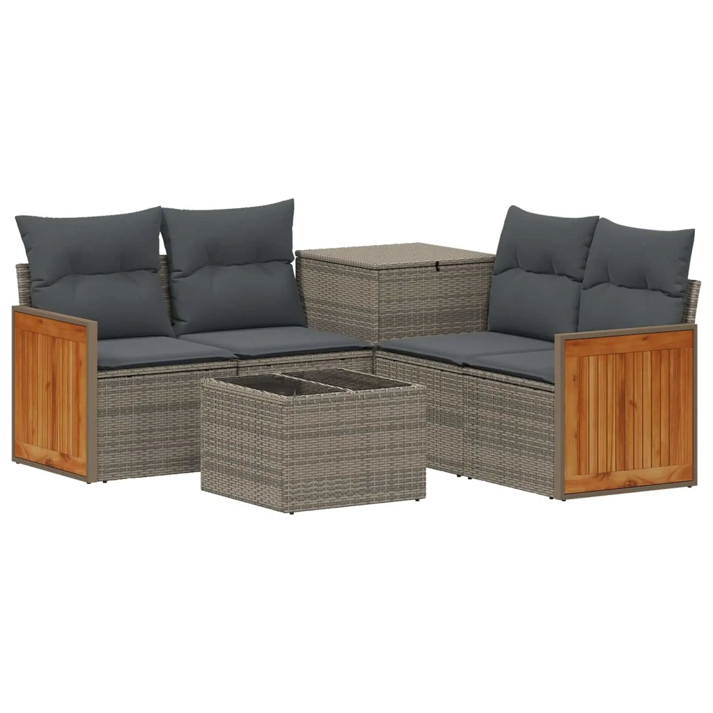 Set di divani 6 pz Grigio e Grigio Scuro 3447714
