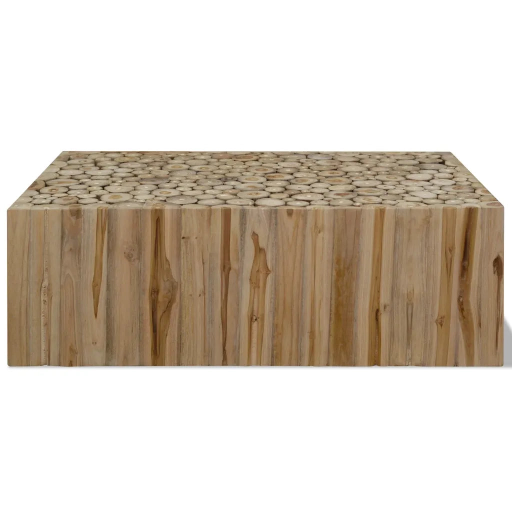 Tavolino da salotto | Tavolino da caff¨¨ | Tavolino da Soggiorno in Legno di Teak Autentico 90x50x30 cm