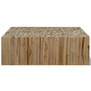 Tavolino da salotto | Tavolino da caff¨¨ | Tavolino da Soggiorno in Legno di Teak Autentico 90x50x30 cm