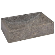 Lavandino da bagno lavabo da appoggio lavabo da WC lavabo da bagno lavabo da interno 45 x 30 cm marmo grigio 02_0002800