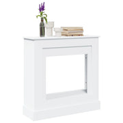 vidaXL Cornice per Camino Bianca 90x30x90 cm in Truciolato