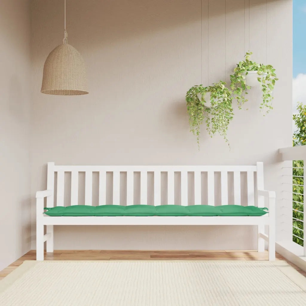 Cuscino per Panca | Cuscini per sedie Verde 200x50x7 cm in Tessuto Oxford