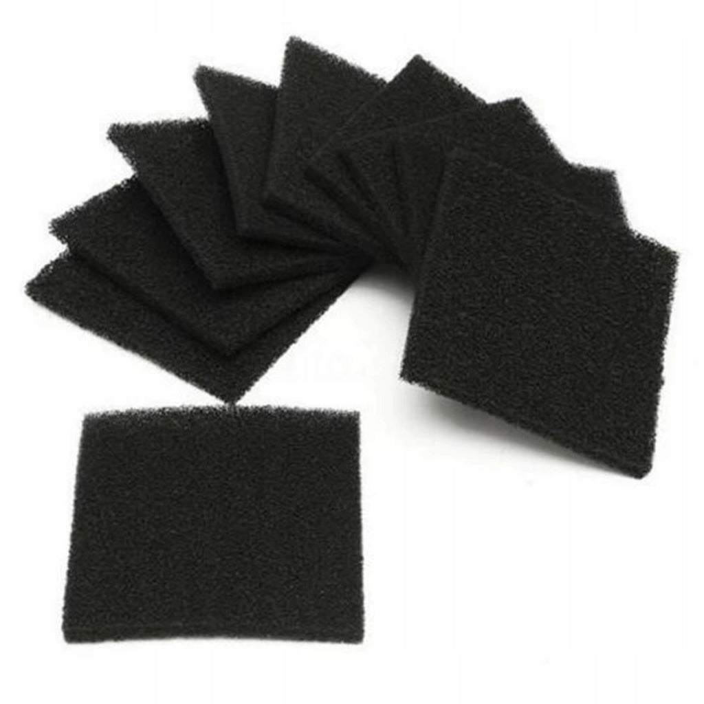 Filtro di Ricambio CarbonFilter 130x130x10 – Compatibile con 493-1, FA-400, ZD-153, JH50 | Schiuma con Carbone Attivo