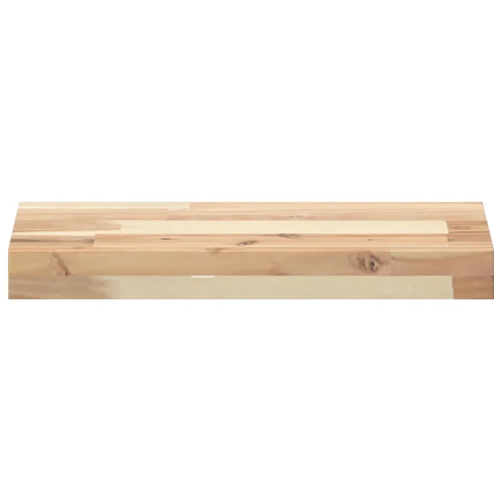 Mensole da Parete 2 pz 60x20x4 cm Legno Acacia Non Trattato 3279420