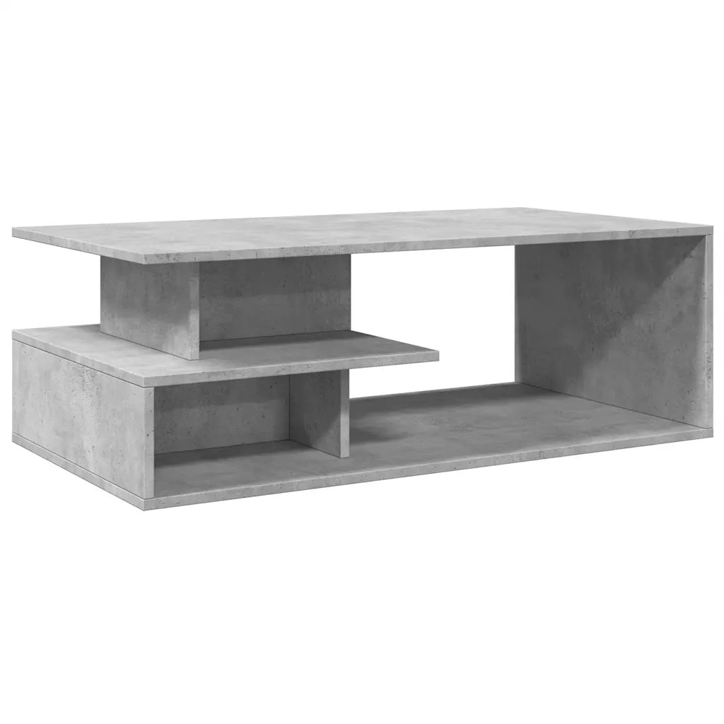 vidaXL Tavolino Salotto Grigio Cemento 102x55x35 cm Legno Multistrato